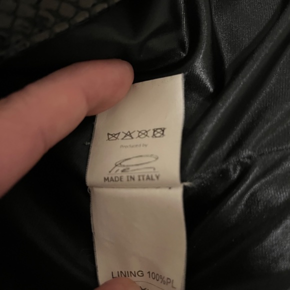 Plein sud phyton leather jacket - Picture 4 of 4